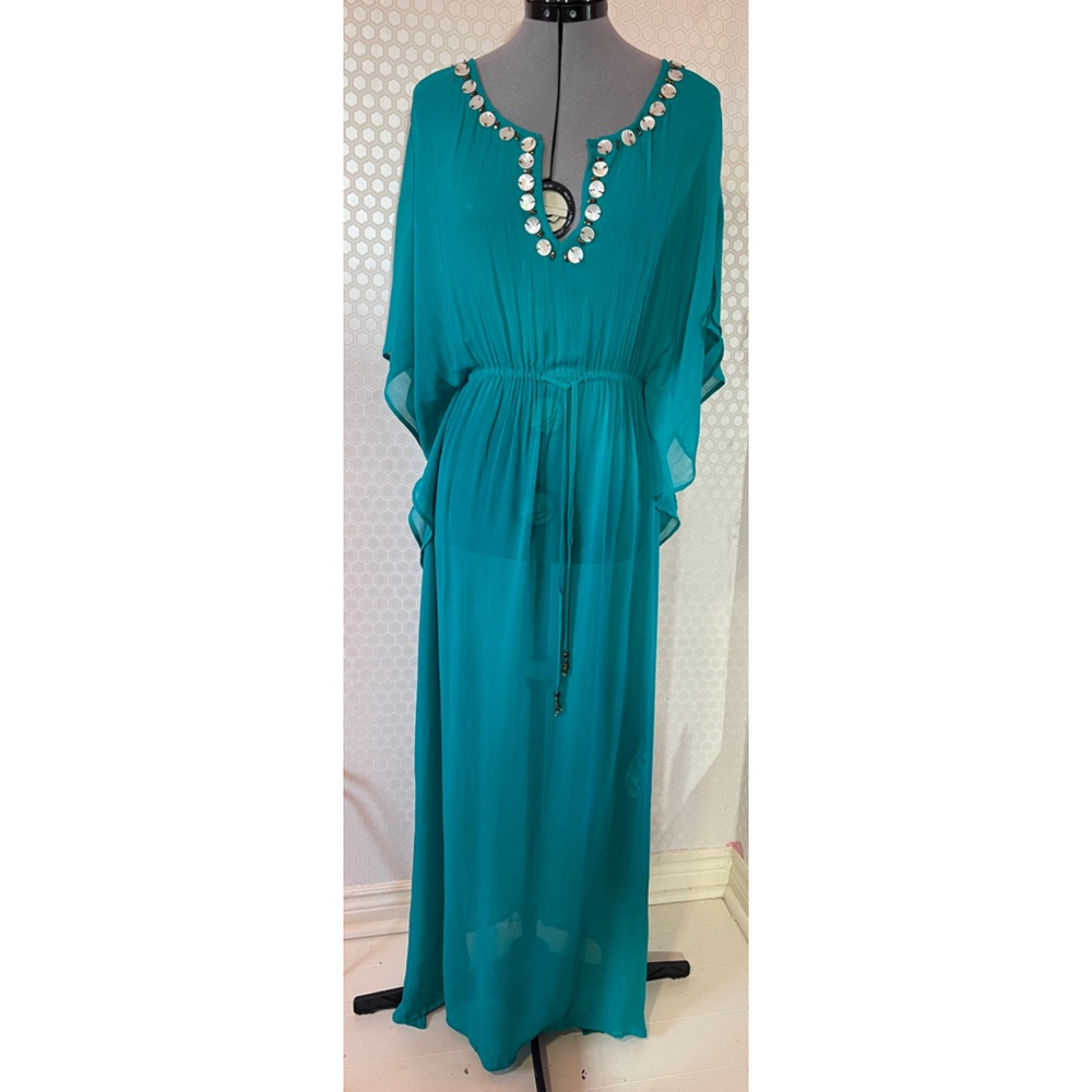 Women's Zingara Teal Cover-Up Size S